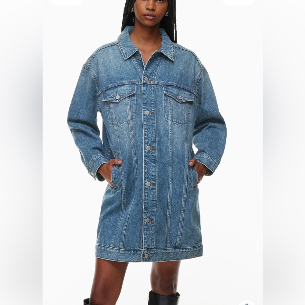 Aritzia Denim Forum Ali 90’s Coat - Picture 2 of 6